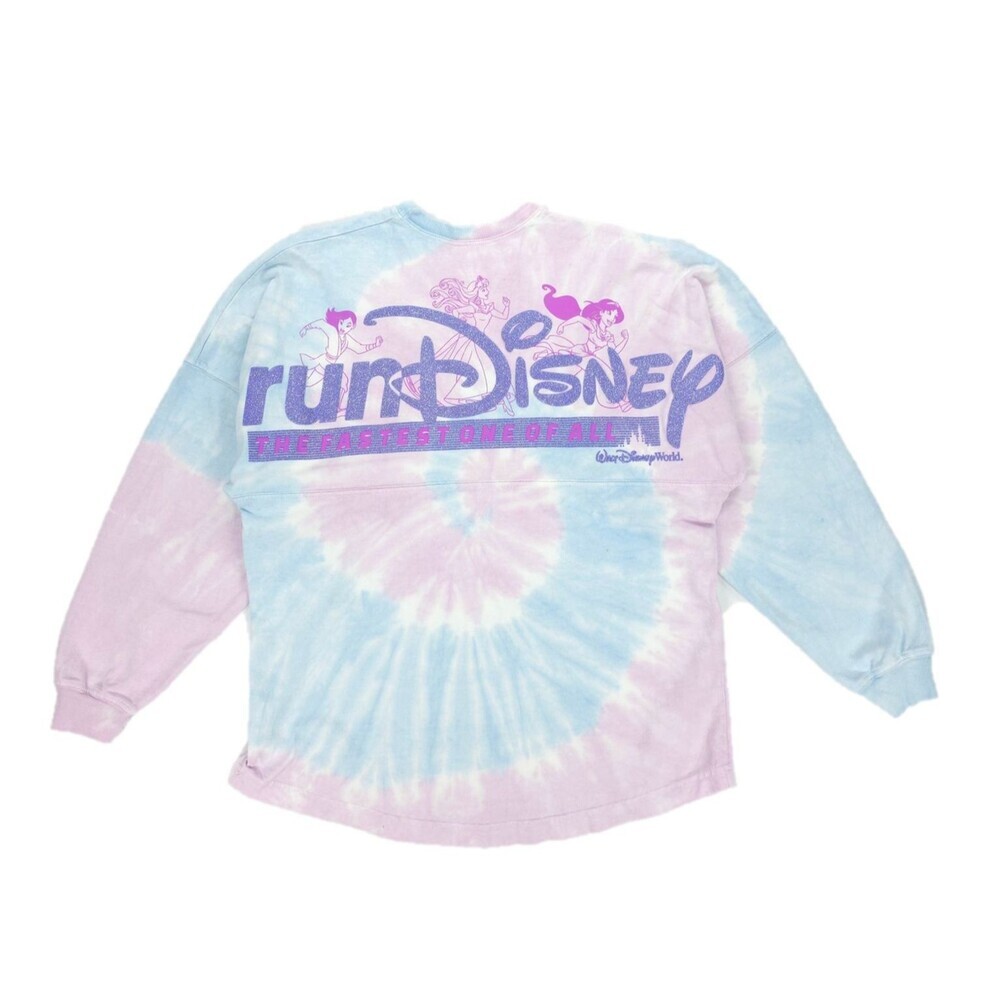 DISNEY Parks RunDisney Princess Half Marathon Spirit Jersey Tie Dye Long Sleeve
